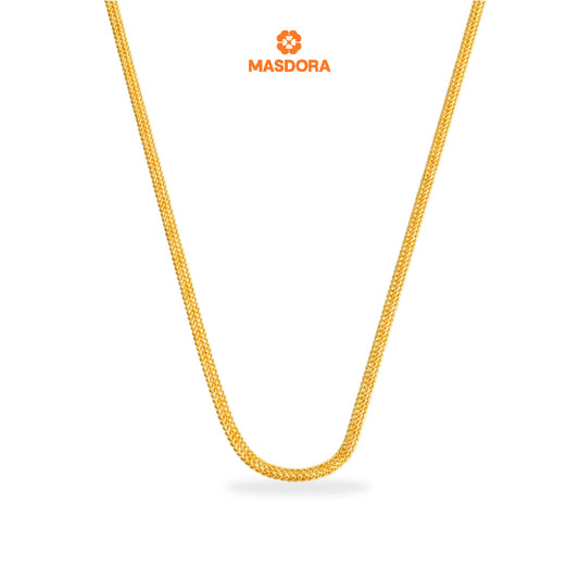 MASDORA 916 Gold Necklace Rantai Leher Emas ~ Masdora Signature (EMAS 916/22K)