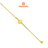 MASDORA 916 Gold Bracelet Rantai Tangan Emas ~ Curb Chain Clover (EMAS 916/22K)