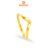 MASDORA 916 Gold Ring Rings Cincin Emas ~ Golden Subtle V (EMAS 916/22K)