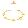 MASDORA 916 Gold Bracelet Rantai Tangan Emas ~ Mini Solid Butterfly (5B) (EMAS 916/22K)