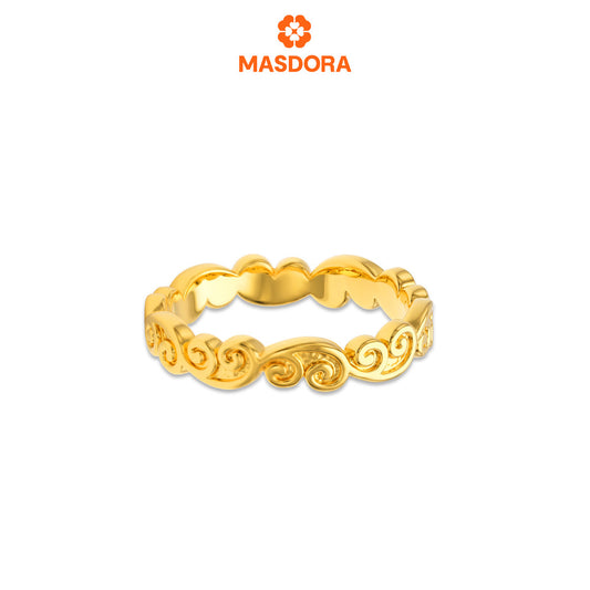 MASDORA 916 Gold Ring Rings Cincin Emas ~ HG Golden Modest Quaint (EMAS 916/22K)