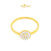 MASDORA 916 Gold Ring Rings Cincin Emas ~ Simple Sunflower (EMAS 916/22K)