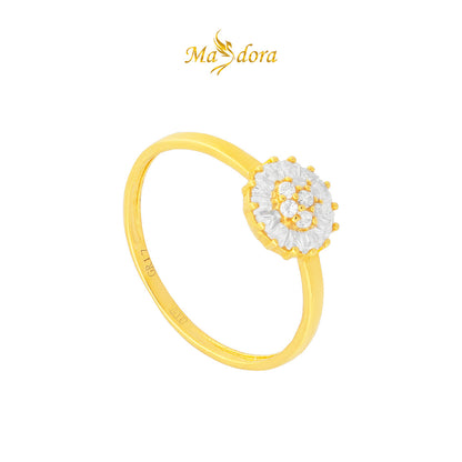 MASDORA 916 Gold Ring Rings Cincin Emas ~ Simple Sunflower (EMAS 916/22K)