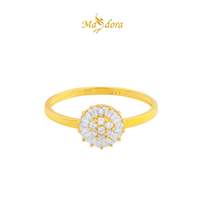 MASDORA 916 Gold Ring Rings Cincin Emas ~ Simple Sunflower (EMAS 916/22K)