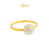 MASDORA 916 Gold Ring Rings Cincin Emas ~ Simple Sunflower (EMAS 916/22K)