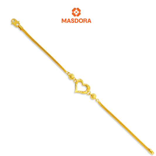 MASDORA 916 Gold Bracelet Rantai Tangan Emas ~ Masdora Signature Sincero Cutting (EMAS 916/22K)