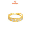 MASDORA 916 Gold Ring Rings Cincin Emas ~ Duotone Threaded Songket (EMAS 916/22K)