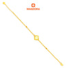 MASDORA 916 Gold Bracelet Rantai Tangan Emas ~ HG Golden Alhambra (1F) (EMAS 916/22K)