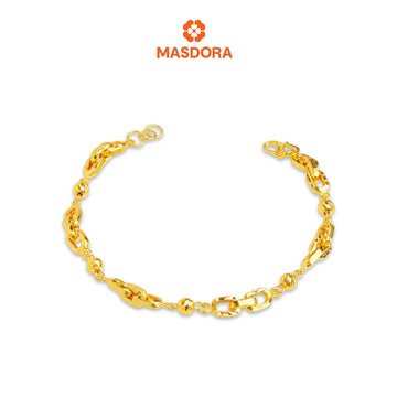 MASDORA 916 Gold Bracelet Rantai Tangan Emas ~ Golden Gorgeous Anchor (EMAS 916/22K)