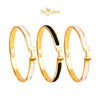 MASDORA 916 Gold Bangle Gelang Tangan Emas ~ Simple H Bangle (EMAS 916/22K)