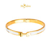 MASDORA 916 Gold Bangle Gelang Tangan Emas ~ Simple H Bangle (EMAS 916/22K)