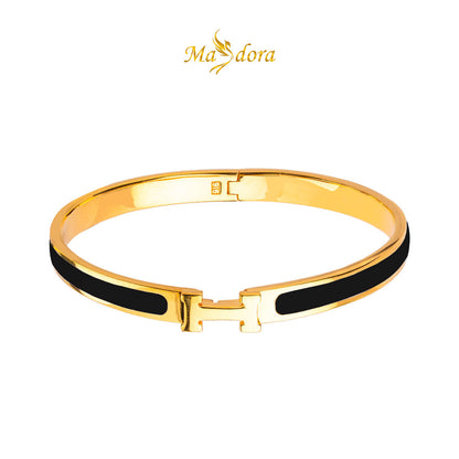 MASDORA 916 Gold Bangle Gelang Tangan Emas ~ Simple H Bangle (EMAS 916/22K)