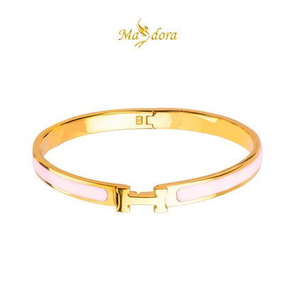 MASDORA 916 Gold Bangle Gelang Tangan Emas ~ Simple H Bangle (EMAS 916/22K)