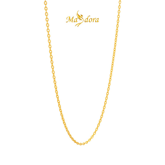 MASDORA 916 Gold Necklace Rantai Leher Emas ~ Sauh Solid (EMAS 916/22K)
