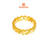 MASDORA 916 Gold Ring Rings Cincin Emas ~ HG Golden Slanted Band (EMAS 916/22K)