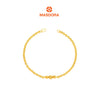 MASDORA 916 Gold Bracelet Rantai Tangan Emas ~ Shining Sauh Mini Shiny Cutting Balls (EMAS 916/22K)