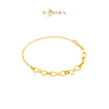 MASDORA 916 Gold Bracelet Rantai Tangan Emas ~ Golden Half Infinity Glitz (EMAS 916/22K)