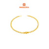 MASDORA 916 Gold Bracelet Rantai Tangan Emas ~ Shining Sauh Mini Shiny Cutting Balls (EMAS 916/22K)