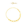 MASDORA 916 Gold Bracelet Rantai Tangan Emas ~ Golden Half Infinity Glitz (EMAS 916/22K)