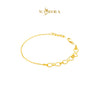 MASDORA 916 Gold Bracelet Rantai Tangan Emas ~ Golden Half Infinity Glitz (EMAS 916/22K)