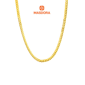 MASDORA 916 Gold Necklace Rantai Leher Emas ~ Gajah Chain (EMAS 916/22K)