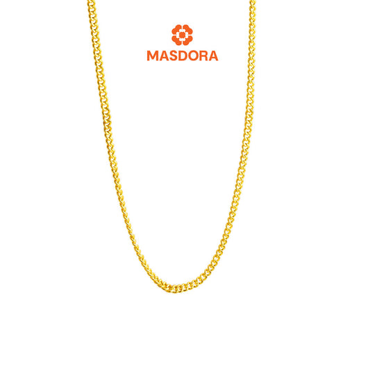 MASDORA 916 Gold Necklace Rantai Leher Emas ~ Gajah Chain (EMAS 916/22K)