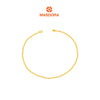 MASDORA 916 Gold Anklet Rantai Kaki Gelang Kaki Emas ~ Shining Sauh Bell (EMAS 916/22K)