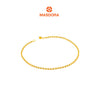 MASDORA 916 Gold Anklet Rantai Kaki Gelang Kaki Emas ~ Shining Sauh Bell (EMAS 916/22K)