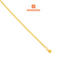 MASDORA 916 Gold Anklet Rantai Kaki Gelang Kaki Emas ~ Shining Sauh Bell (EMAS 916/22K)