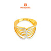 MASDORA 916 Gold Ring Rings Cincin Emas ~ Duotone Buckle Wavy (EMAS 916/22K)