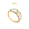 MASDORA 916 Gold Ring Rings Cincin Emas ~ Duotone Enormous Wavy Butterfly (EMAS 916/22K)