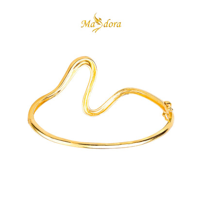 MASDORA 916 Gold Bangle Gelang Tangan Emas ~ Golden Elegant Sway (EMAS 916/22K)