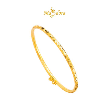 MASDORA 916 Gold Bangle Gelang Tangan Emas ~ Minimalist Classic Cutting (EMAS 916/22K)