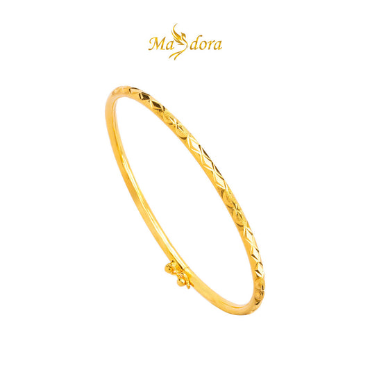 MASDORA 916 Gold Bangle Gelang Tangan Emas ~ Minimalist Classic Cutting (EMAS 916/22K)