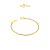 MASDORA 916 Gold Bangle Gelang Tangan Emas ~ Minimalist Duotone Twisted Cavo (EMAS 916/22K)