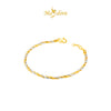 MASDORA 916 Gold Bangle Gelang Tangan Emas ~ Minimalist Duotone Twisted Cavo (EMAS 916/22K)