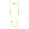 MASDORA 916 Gold Necklace Rantai Leher Emas ~ Golden Bead Single Chain (EMAS 916/22K)