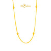 MASDORA 916 Gold Necklace Rantai Leher Emas ~ Golden Bead Single Chain (EMAS 916/22K)