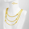 MASDORA 916 Gold Necklace Rantai Leher Emas ~ Golden Bead Single Chain (EMAS 916/22K)