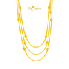MASDORA 916 Gold Necklace Rantai Leher Emas ~ Golden Bead Single Chain (EMAS 916/22K)
