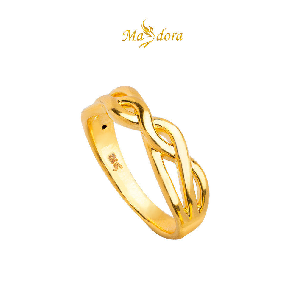[ASSORTED DESIGNS] MASDORA 916 Gold Ring Rings Cincin Emas ~ Ripple Wave Collection (EMAS 916/22K)