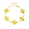 MASDORA 916 Gold Bracelet Rantai Tangan Emas ~ Clover Full Gold - (EMAS 916/22K)