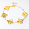 MASDORA 916 Gold Bracelet Rantai Tangan Emas ~ Clover Full Gold - (EMAS 916/22K)