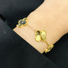 MASDORA 916 Gold Bracelet Rantai Tangan Emas ~ Clover Full Gold - (EMAS 916/22K)