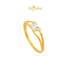 MASDORA 916 Gold Ring Rings Cincin Emas ~ Duotone Wavy Butterfly (EMAS 916/22K)