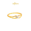 MASDORA 916 Gold Ring Rings Cincin Emas ~ Duotone Wavy Butterfly (EMAS 916/22K)