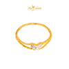 MASDORA 916 Gold Ring Rings Cincin Emas ~ Duotone Wavy Butterfly (EMAS 916/22K)