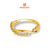 MASDORA 916 Gold Ring Rings Cincin Emas ~ Sparkling Flowers Romance (EMAS 916/22K)
