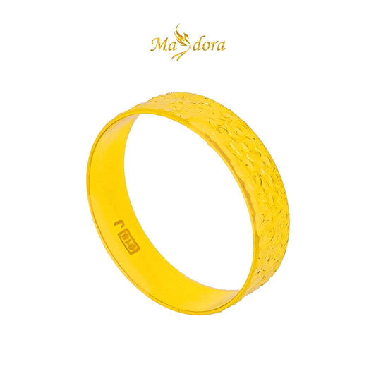 MASDORA 916 Gold Ring Rings Cincin Emas ~ Golden Glitz (EMAS 916/22K)