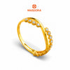 MASDORA 916 Gold Ring Rings Cincin Emas ~ Sparkling Flowers Romance (EMAS 916/22K)